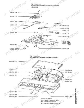 Взрыв-схема холодильника Aeg ARC3642-1 GS CH - Схема узла Freezer electrical equipment